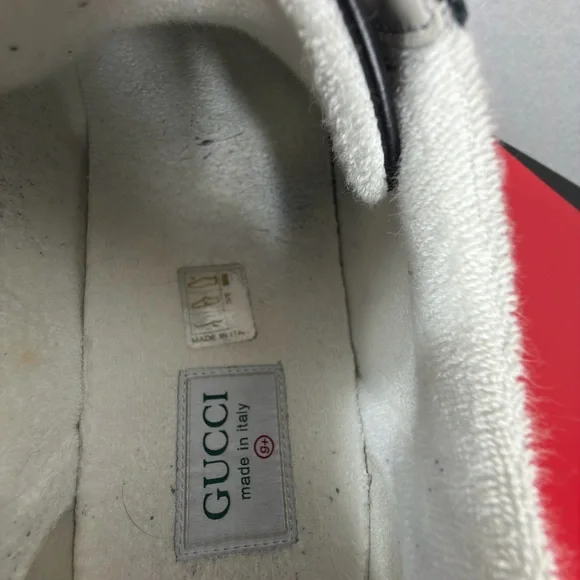 Gucci Men's Black Sneakers with Red and Blue Accents - Picture 9 of 13